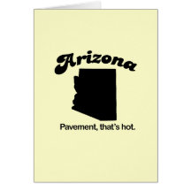 Lema de Arizona - pavimento que es caliente Tarjeta