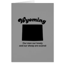 Lema de Wyoming - se asustan nuestras ovejas Tarjeta