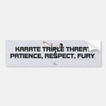 Lema SUPERIOR del karate Etiqueta De Parachoque