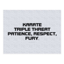 Lema SUPERIOR del karate Tarjeta Postal
