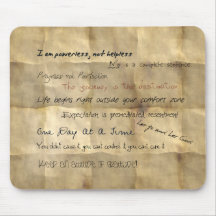 Lemas Mousepad de motivación del al-anon