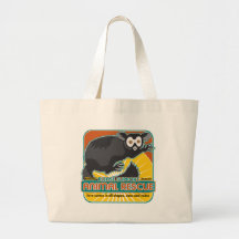 Lemur animal del rescate bolsa lienzo
