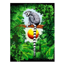 Lemur de Madagascar Postal