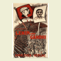 Lenin y Gandhi posters