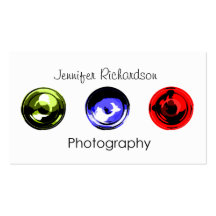 Lense en fotografía tarjeta de negocio