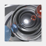 Lente de cámara abstracta imán para frigorífico