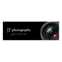 Lente de cámara profesional del fotógrafo plantillas de tarjetas de visita