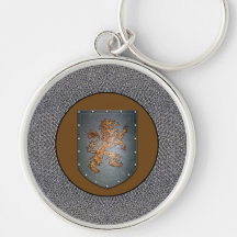 León Chainmail del escudo del metal Llavero