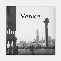León con alas imán del recuerdo de Italia Venecia