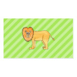 León del dibujo animado tarjeta personal