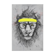 león del inconformista lona estirada galerias