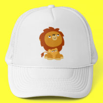 León del papá de la historieta linda y sombrero pr gorras