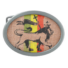 León del rey del reggae hebilla de cinturón