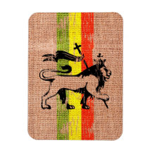 León del rey del reggae imanes rectangulares