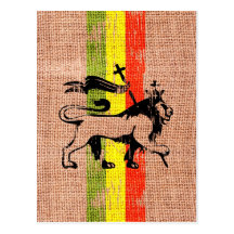 León del rey del reggae postales