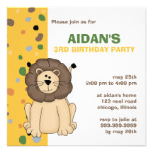 León • Invitación del cumpleaños