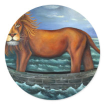 León marino pegatinas