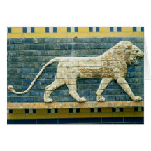 León que representa Ishtar Felicitación