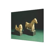 León y caballo, Mohenjodaro 2300-1750 B de la terr Impresiones De Lienzo
