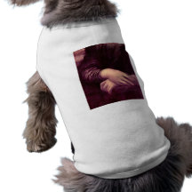 Leonardo da Vinci - detalle de Mona Lisa Camisas De Mascota