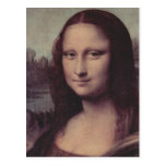 Leonardo da Vinci Mona Lisa (La Giaconda), detalle Tarjeta Postal