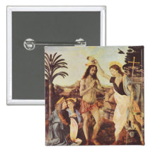 Leonardo de da Vinci - El bautismo de Cristo Pins