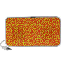 Leopardo anaranjado altavoz de viaje