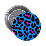 Leopardo del azul del vintage del tigre 80s de Cor Pins