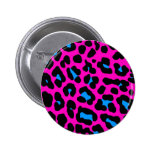 Leopardo del rosa del vintage del tigre 80s de Cor Pins