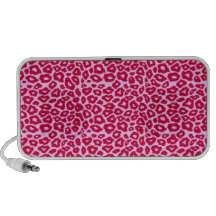 Leopardo fucsia iPhone altavoces