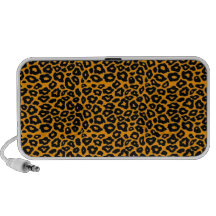 Leopardo negro adaptable iPod altavoz