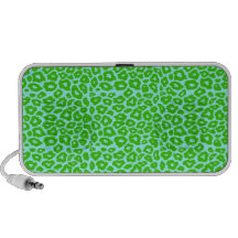 Leopardo verde mp3 altavoces