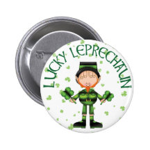 Leprechaun afortunado pins