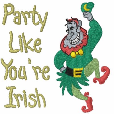 Leprechaun del baile camiseta polo