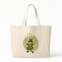 Leprechaun del dibujo animado bolsas