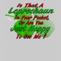 Leprechaun en bolsillo camisetas