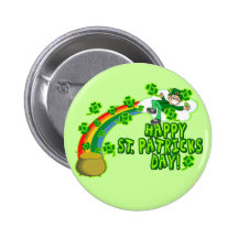 Leprechaun feliz del día del St Patricks Pins