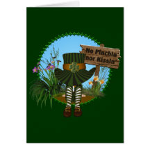 Leprechaun tímido de Kelly Felicitación