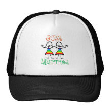Lesbiana apenas casada gorros bordados
