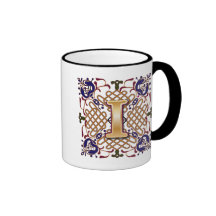Letra céltica I del diseño Taza De Café
