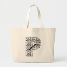 Letra de flautín P Bolsas De Mano