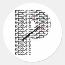 Letra de flautín P Etiquetas