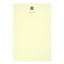 Letra de la aureola del color de la muestra de la  papelería de diseño