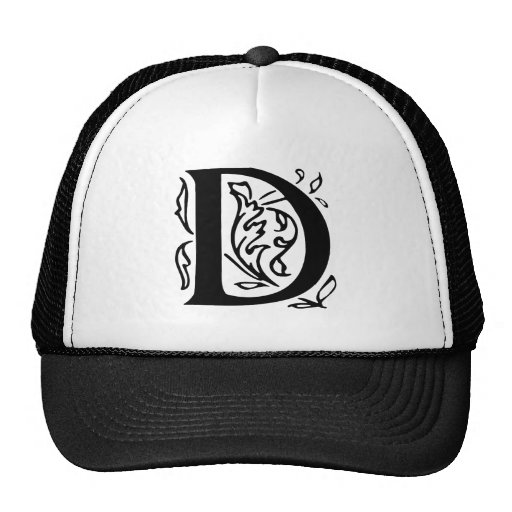 Letra de lujo D Gorro