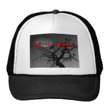 Letra del rojo del escritor del horror gorras