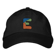 Letra E del remiendo Gorra Bordada