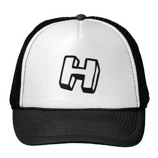 Letra H Gorras de Zazzle.es