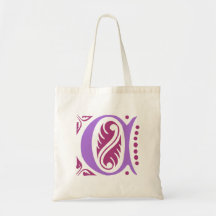 Letra medieval antigua elegante C Bolsas De Mano