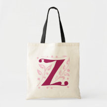 Letra medieval antigua elegante Z Bolsa