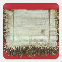 Letra medieval de la protesta del bohemio etiqueta